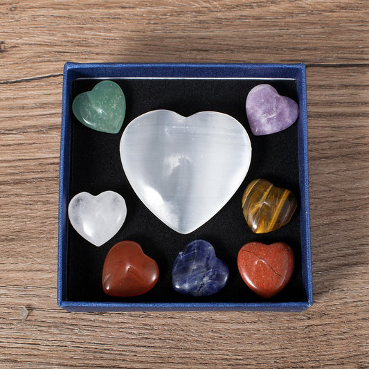 Herzförmiges Kristallbox-Set