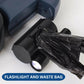 Frendorf | 10FT Dual Retractable Hundeleine mit eingebauter Taschenlampe & Abfallbeutelhalter