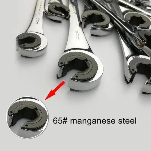 Frendorf | 2-in-1 Ratschen-Schlüssel mit Flexibler & Fester Kopf-Design