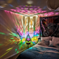 Glas-in-Block Stil LED Tischlampe - LumiAura