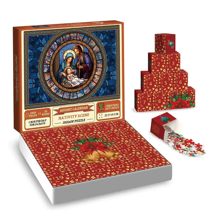 Frendorf | Adventskalender Weihnachts-Puzzle Blind Box 24 Teile 1000 Teile