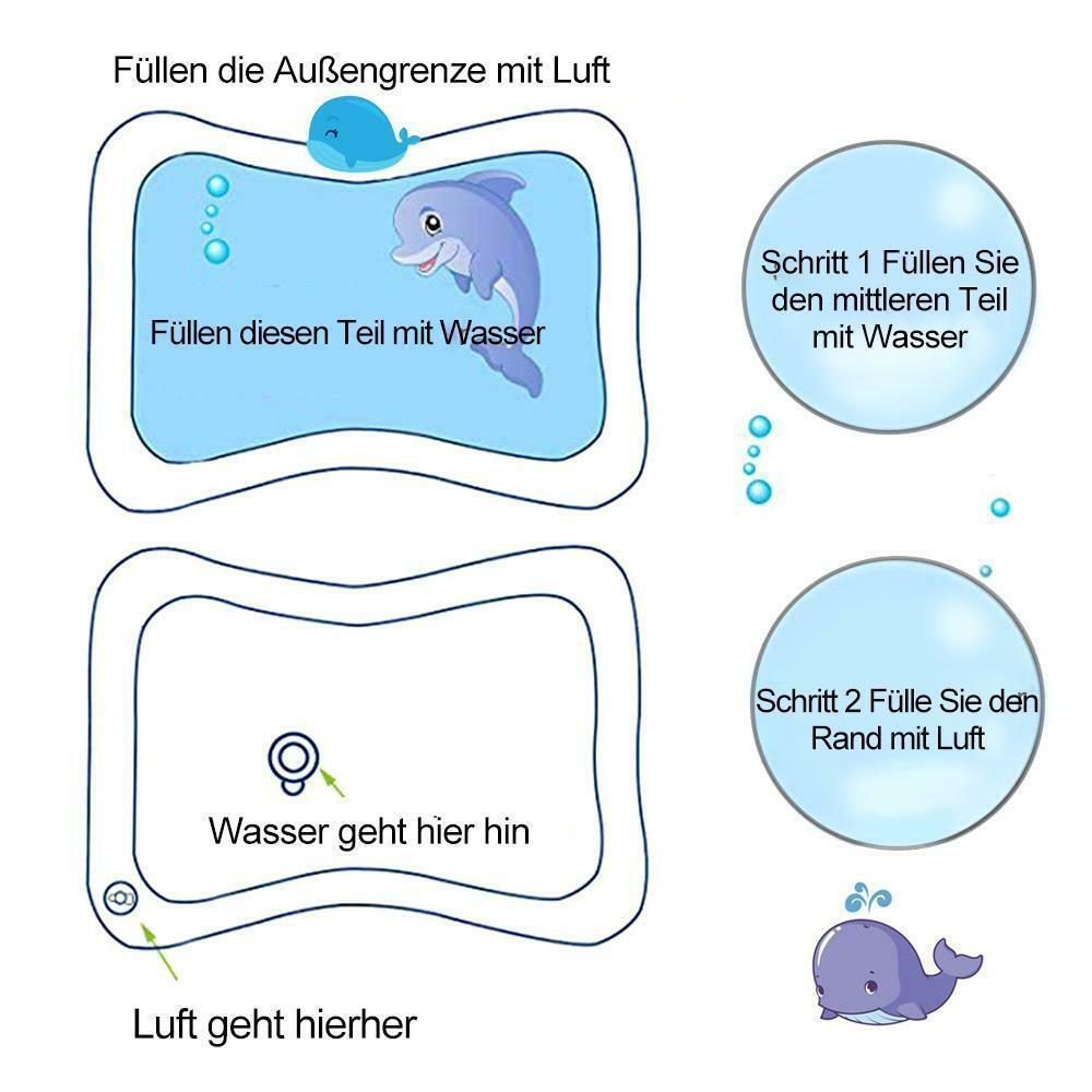 Frendorf | Aufblasbare Wassermatte für Babys 66*50 cm