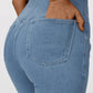 Frendorf | Damen High Waist ausgestellte Stretch Denim Jeans