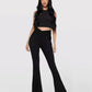 Frendorf | Damen High Waist ausgestellte Stretch Denim Jeans