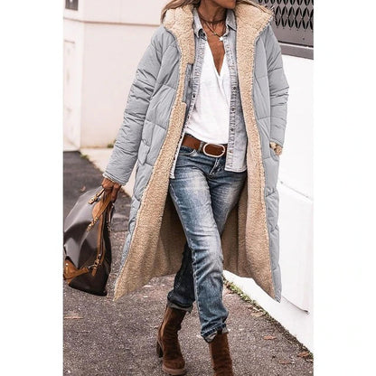 Frendorf | Wende lange gefütterte Winterjacke