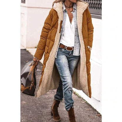 Frendorf | Wende lange gefütterte Winterjacke