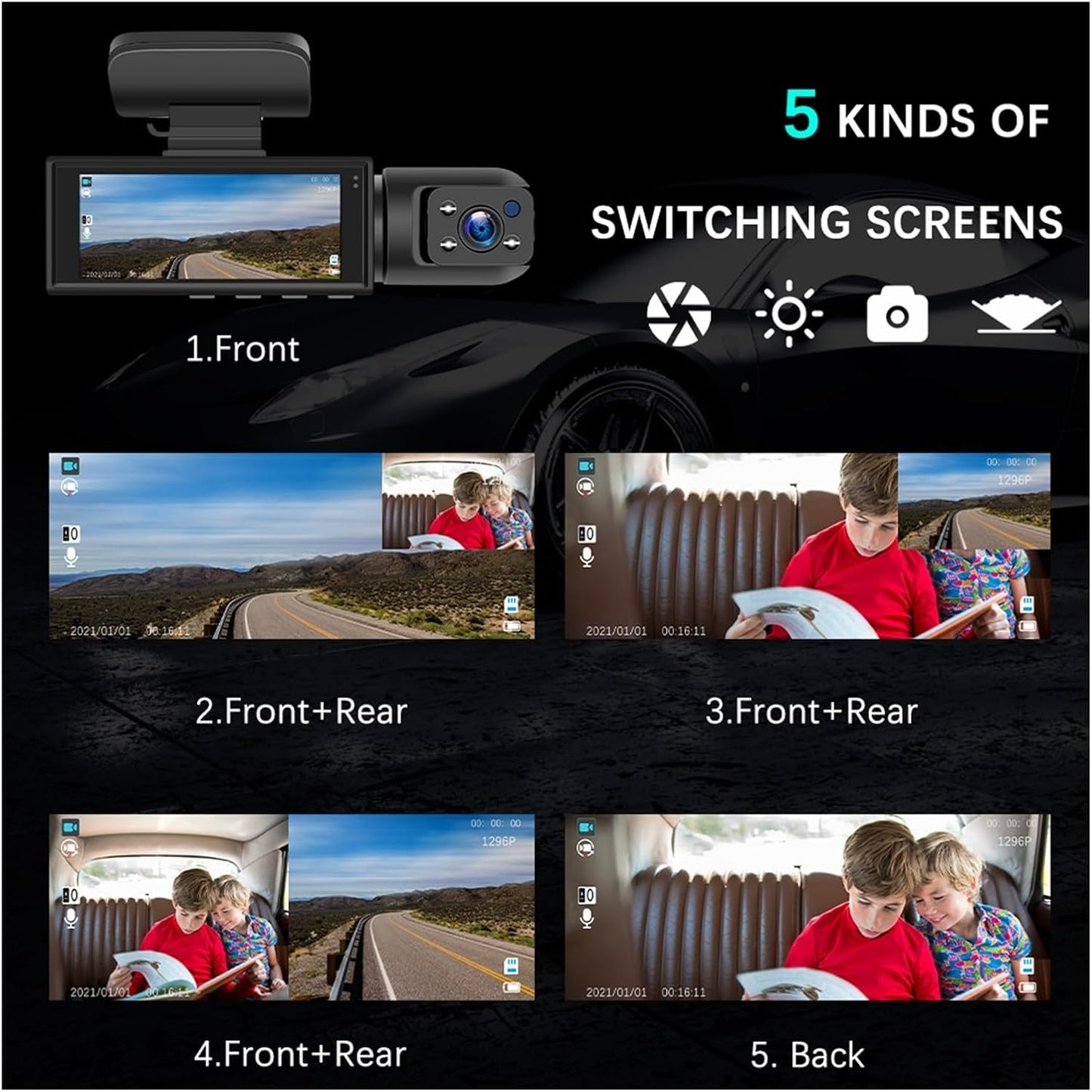 Frendorf | Pro Full HD 1080P | Dual-Linse, Sicherheit und kristallklare Bilder