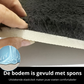Weiche verstärkte Badematte | Absorbierend & rutschfest