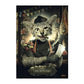 Reh Kaninchen Gorilla Jazz Affe Katze rauchende Leinwandmalerei Tier Poster und Drucke Moderne Wandkunst Bild für Badezimmerdekoration