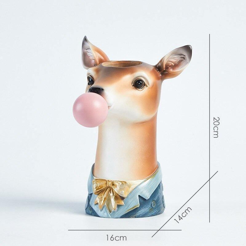 Frendorf | BubbleBeast Tierische Deko-Vase | Kreative Blumenvase mit Charakter
