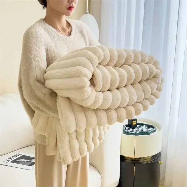 Frendorf | CozyCouture | Plüsch Decke | Luxuriöser Komfort | Ultimative Wärme | Bettwäsche | Decke Sofa