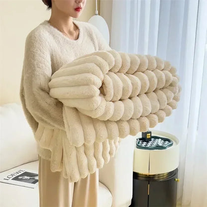 Frendorf | CozyCouture | Plüsch Decke | Luxuriöser Komfort | Ultimative Wärme | Bettwäsche | Decke Sofa