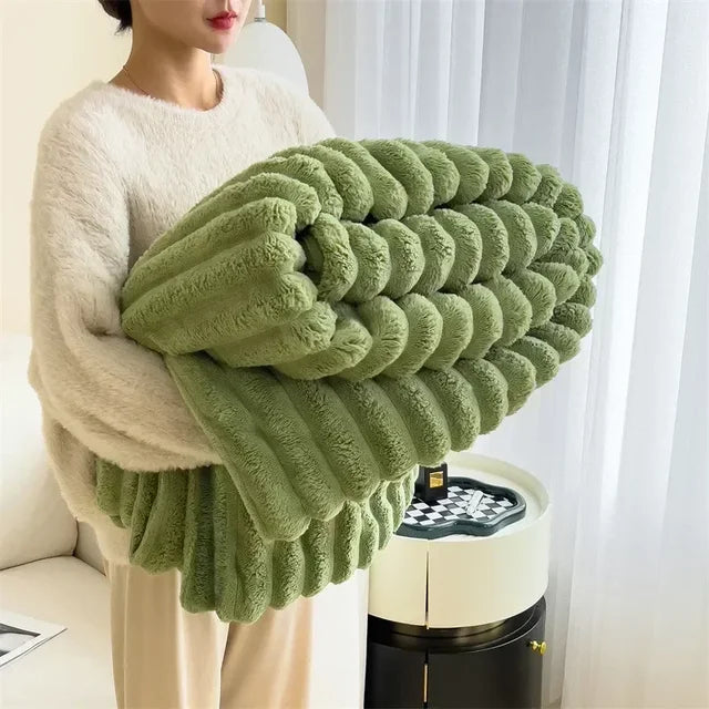 Frendorf | CozyCouture | Plüsch Decke | Luxuriöser Komfort | Ultimative Wärme | Bettwäsche | Decke Sofa