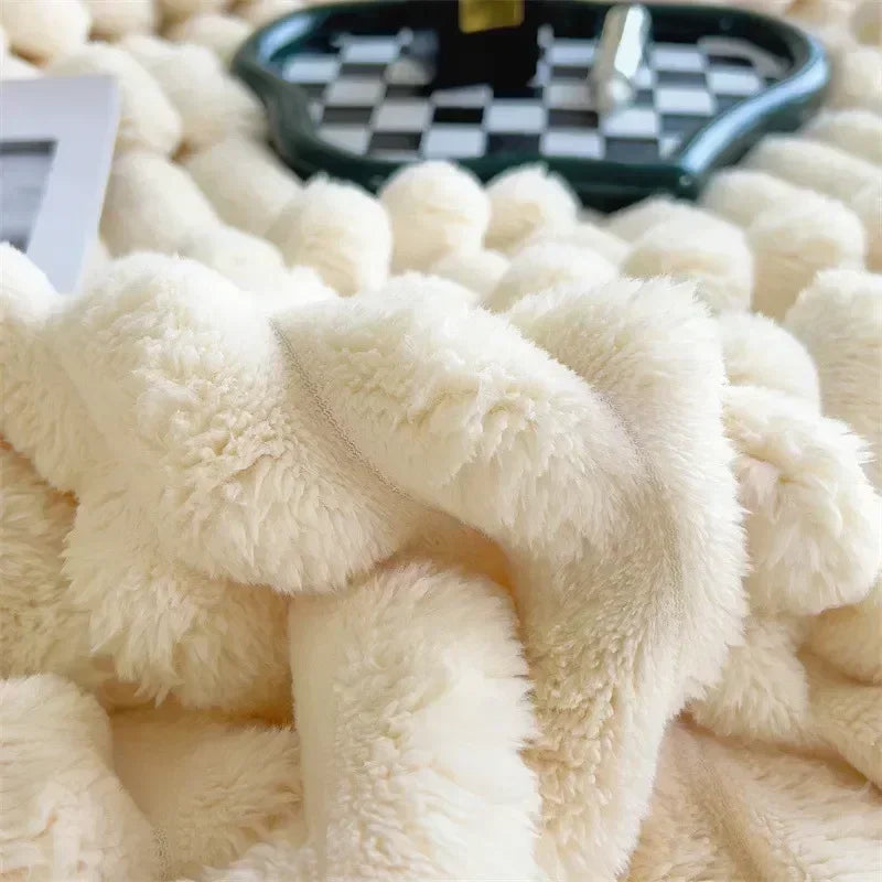 Frendorf | CozyCouture | Plüsch Decke | Luxuriöser Komfort | Ultimative Wärme | Bettwäsche | Decke Sofa
