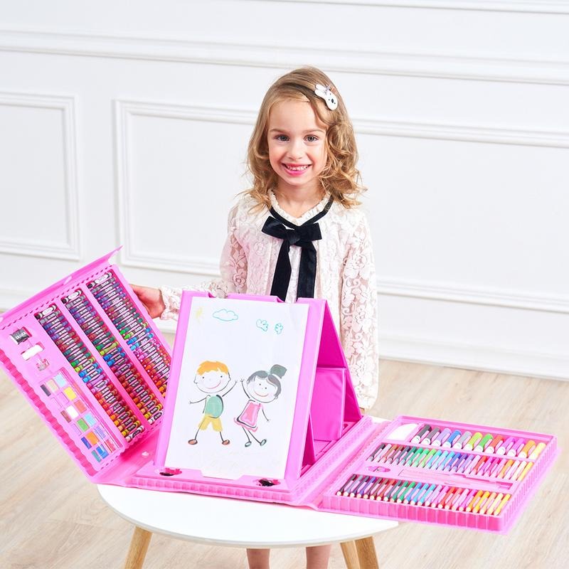 Frendorf | 6-in-1 Kreativbox mit Mal- und Bastelmaterial für Kinder – Kompakt & vielseitig