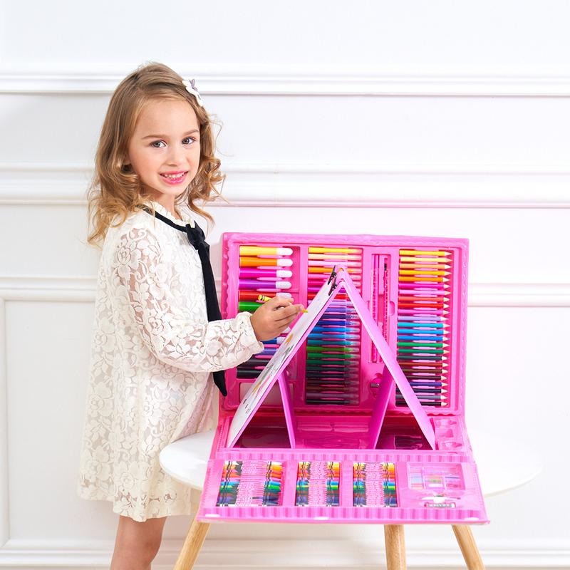 Frendorf | 6-in-1 Kreativbox mit Mal- und Bastelmaterial für Kinder – Kompakt & vielseitig
