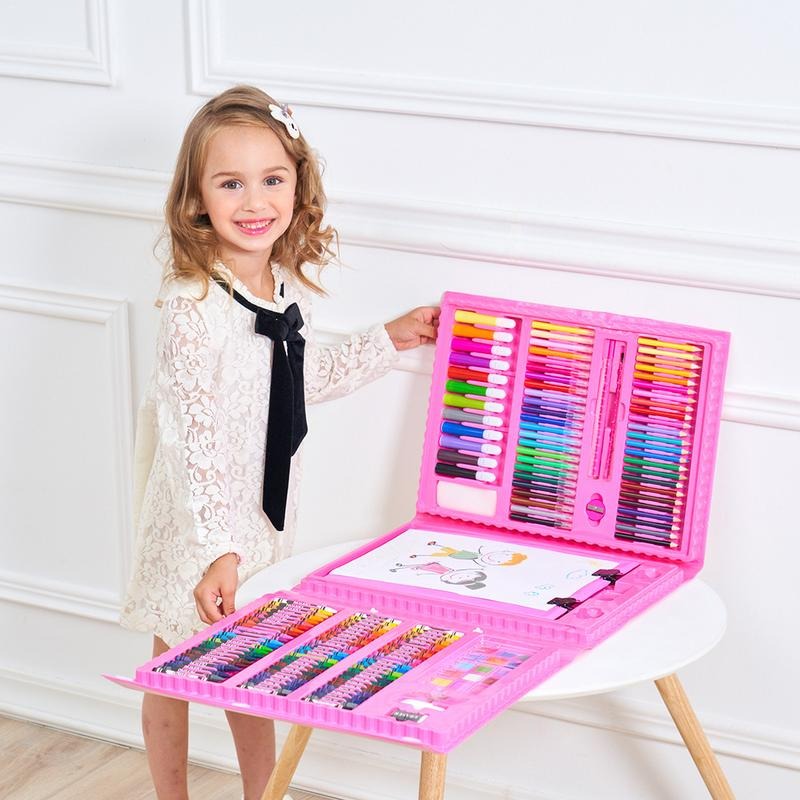 Frendorf | 6-in-1 Kreativbox mit Mal- und Bastelmaterial für Kinder – Kompakt & vielseitig