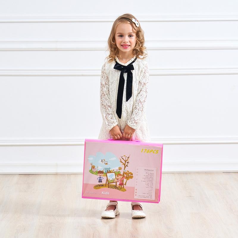 Frendorf | 6-in-1 Kreativbox mit Mal- und Bastelmaterial für Kinder – Kompakt & vielseitig