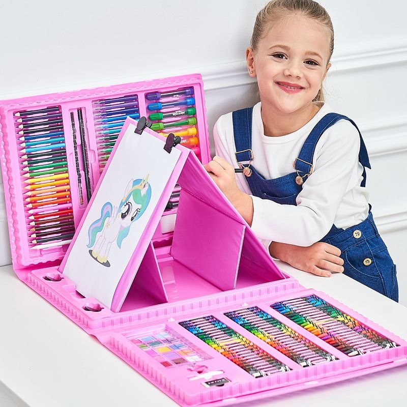 Frendorf | 6-in-1 Kreativbox mit Mal- und Bastelmaterial für Kinder – Kompakt & vielseitig