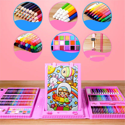 Frendorf | 6-in-1 Kreativbox mit Mal- und Bastelmaterial für Kinder – Kompakt & vielseitig