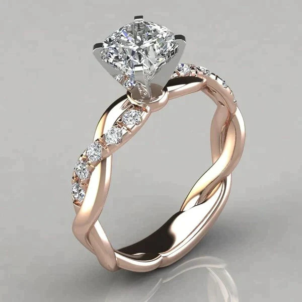Frendorf | Geflochtener Ring mit Zirkonia