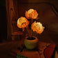 Moderne kreative Simulation Tulpe Pfingstrose LED Nachtlicht Tischlampe