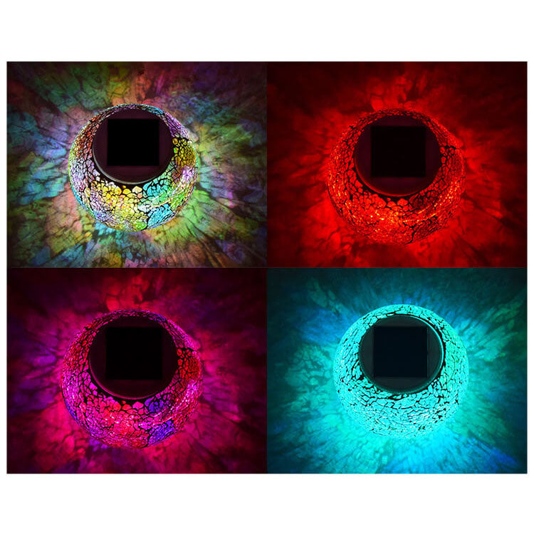 Frendorf | SolarArt Gartenleuchte | Kreatives Design aus Buntglas | LED Solar | Outdoor Beleuchtung