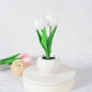 Moderne kreative Simulation Tulpe Pfingstrose LED Nachtlicht Tischlampe
