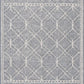 Diah Grau Blau & Knochen Teppich - Ausverkauf