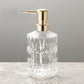 Diamantmuster Glas Seifenspender