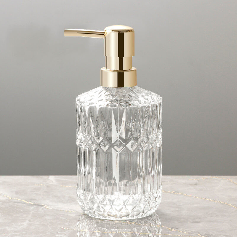 Diamantmuster Glas Seifenspender