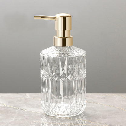 Diamantmuster Glas Seifenspender