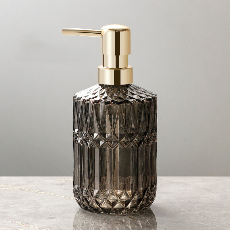 Diamantmuster Glas Seifenspender