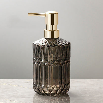 Diamantmuster Glas Seifenspender