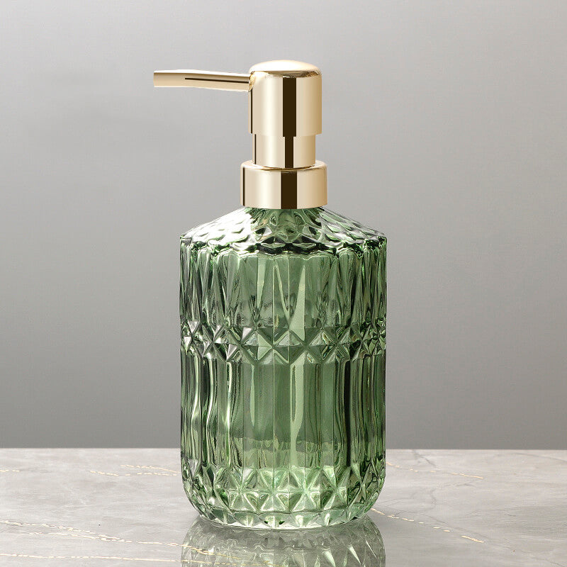 Diamantmuster Glas Seifenspender