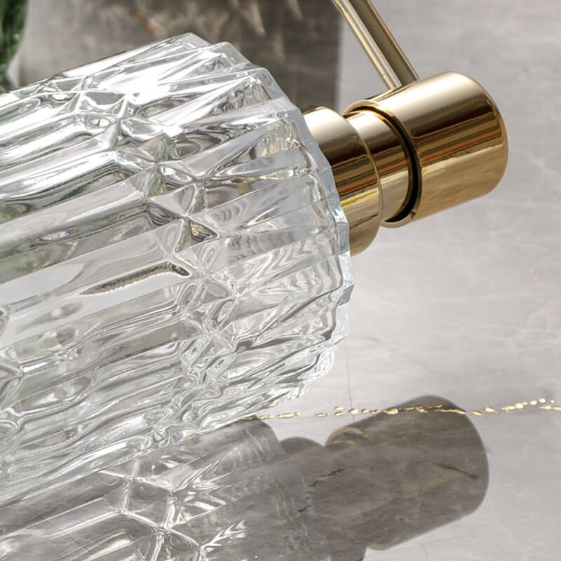 Diamantmuster Glas Seifenspender