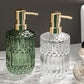 Diamantmuster Glas Seifenspender