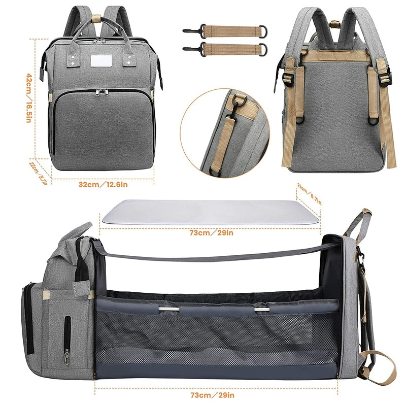 Frendorf | DiaperDuo | 2-in-1 Tasche für Babytücher | Platzsparend und multifunktional
