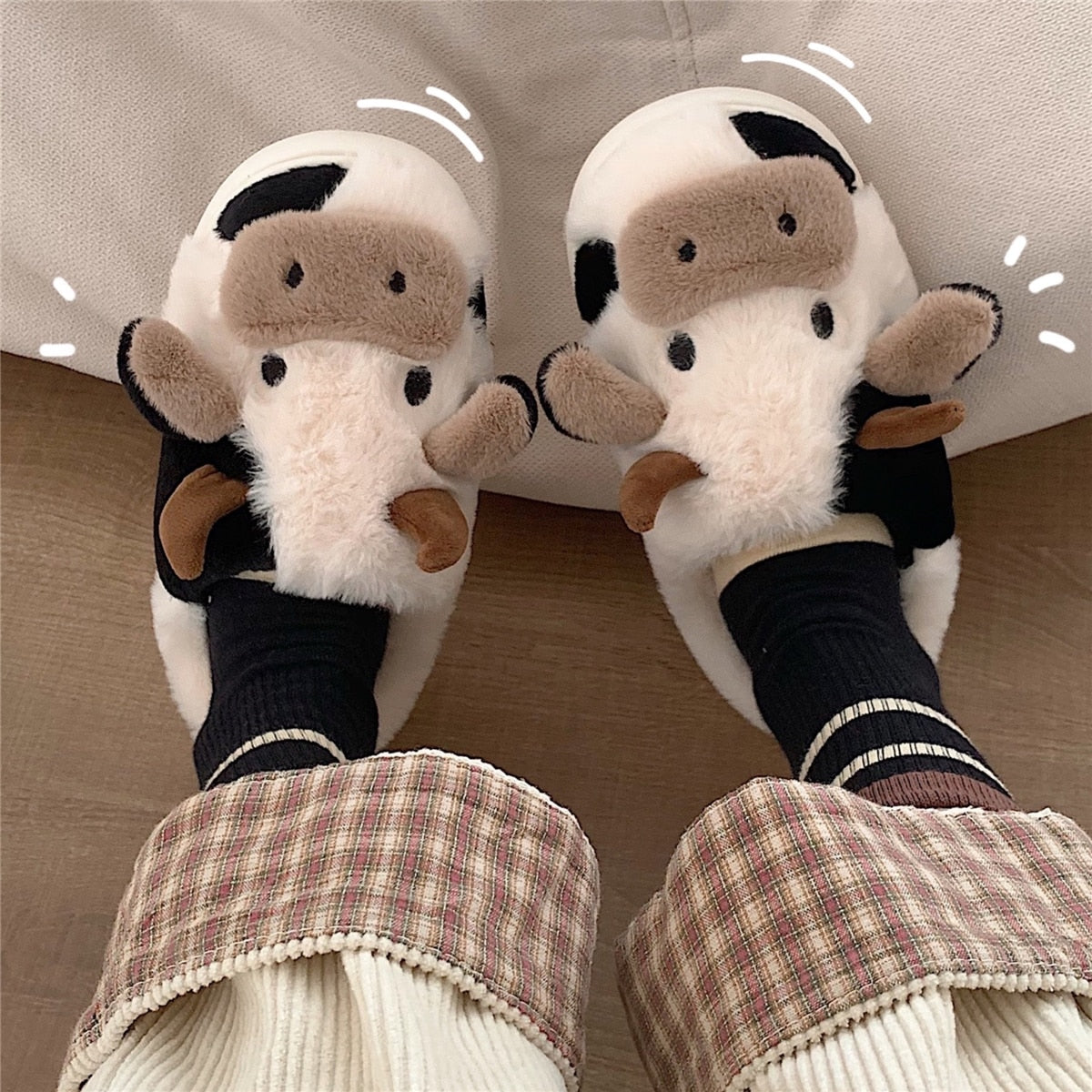 Frendorf | Plüsch Hausschuhe | Süße und warme Tier-Innenschuhe