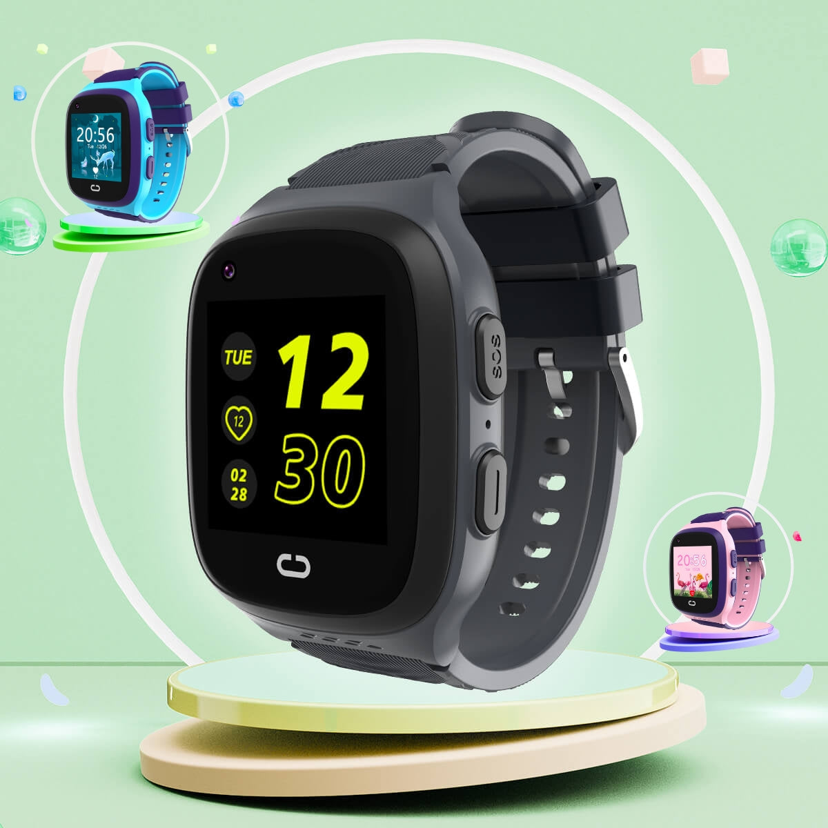 Frendorf | Smartwatch für Kinder – 4G GPS, Videoanruf & SOS-Notruf