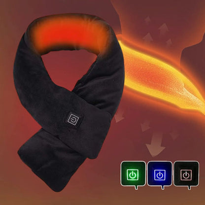 Frendorf | Beheizter Kunstpelzschal UK – Wiederaufladbarer USB-Winter-Schal, Weicher thermischer Halswärmer