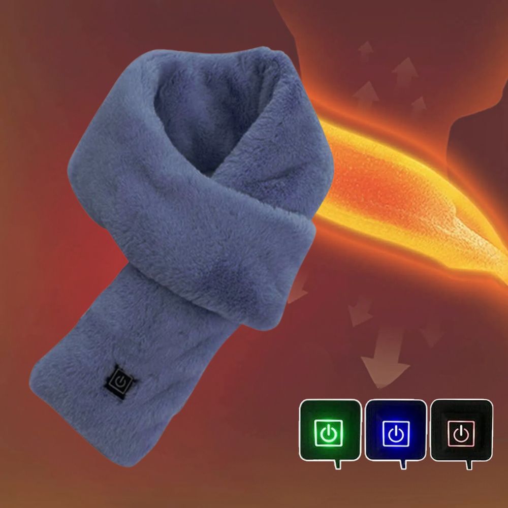 Frendorf | Beheizter Kunstpelzschal UK – Wiederaufladbarer USB-Winter-Schal, Weicher thermischer Halswärmer