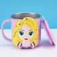 Disney Taschen Frozen Elsa Anna Prinzessin Cartoon Milch Tasse Becher 3D Mickey Minnie Edelstahl Tasse Baby Kinder Mädchen Kaffeetasse