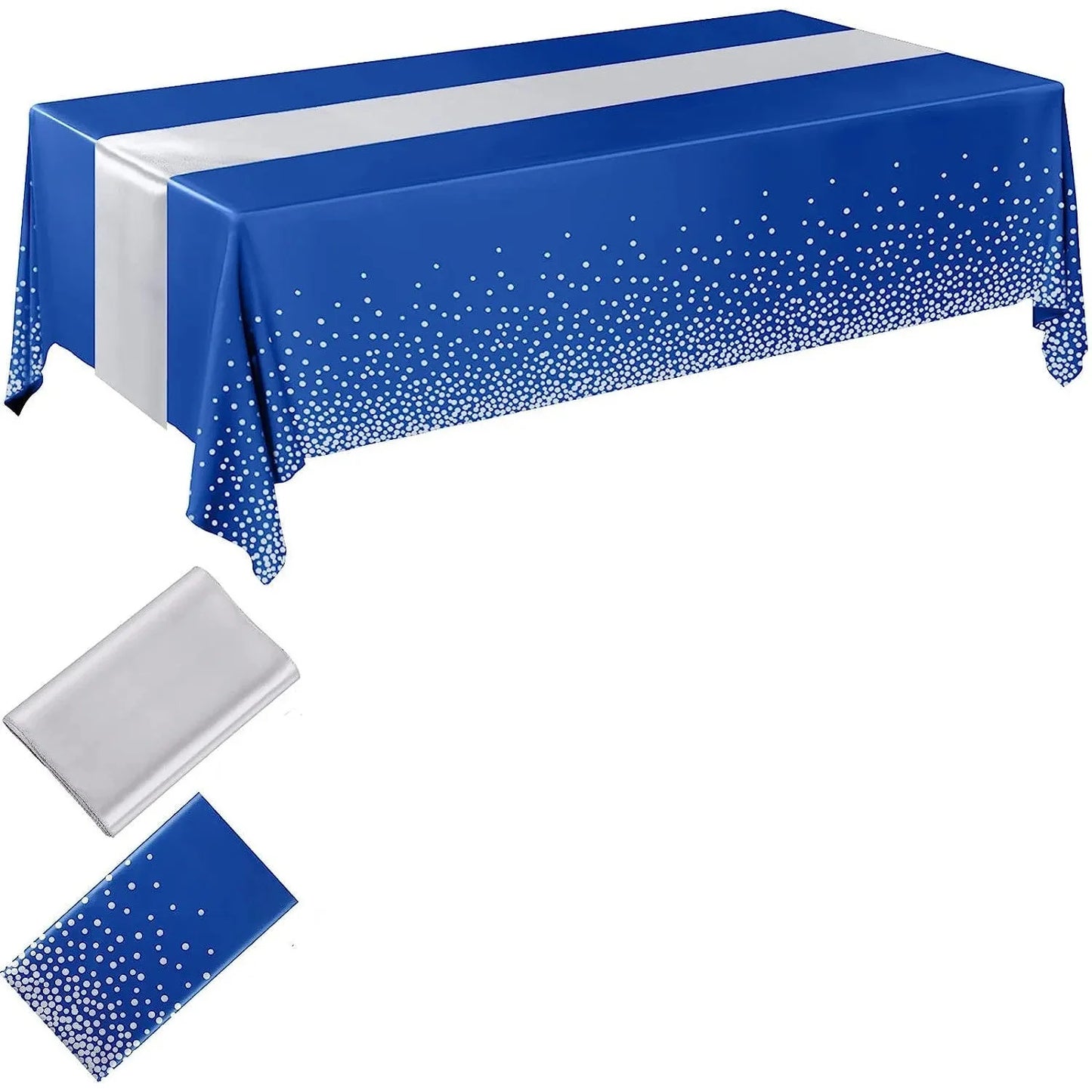 Einweg-Tischdecke Party-Tischdecke Satin Tischläufer-Set PEVA Wasserdicht Rosen Gold Hochzeit Bankett Tischdecke 54x108 Zoll