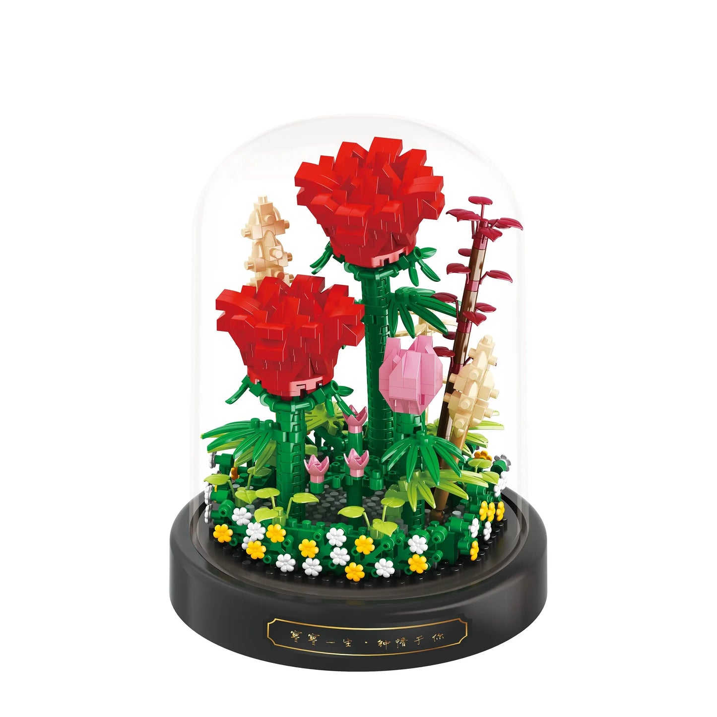Diy Mikro Blumen Bausteine Mini Ziegel Partikel Ewiges Leben Blumen Heimdekoration Zusammenbau Puzzle Spielzeug Kinder Geschenk