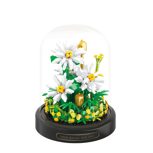 Frendorf | BloomBrick DIY Mikro Blumen Bausteine | Mini Ziegel Puzzle | Heimdekoration & Geschenkidee für Kinder