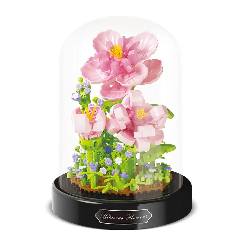 Diy Mikro Blumen Bausteine Mini Ziegel Partikel Ewiges Leben Blumen Heimdekoration Zusammenbau Puzzle Spielzeug Kinder Geschenk