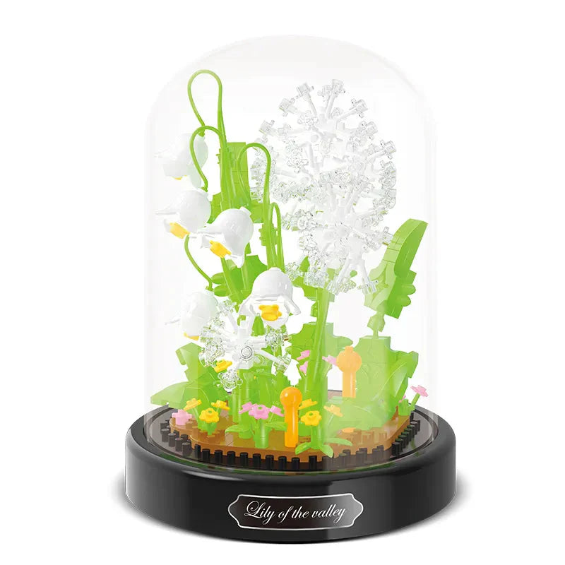 Diy Mikro Blumen Bausteine Mini Ziegel Partikel Ewiges Leben Blumen Heimdekoration Zusammenbau Puzzle Spielzeug Kinder Geschenk