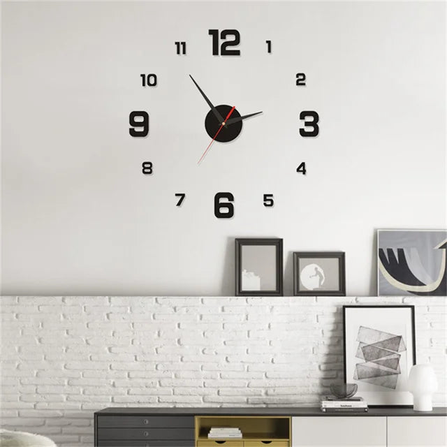 Rahmenlose Wanduhr