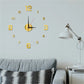 Rahmenlose Wanduhr